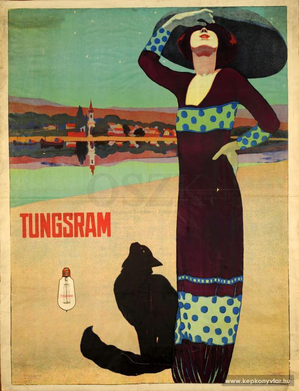 Faragó, Géza: Tungsram,  graphic poster [around 1910]